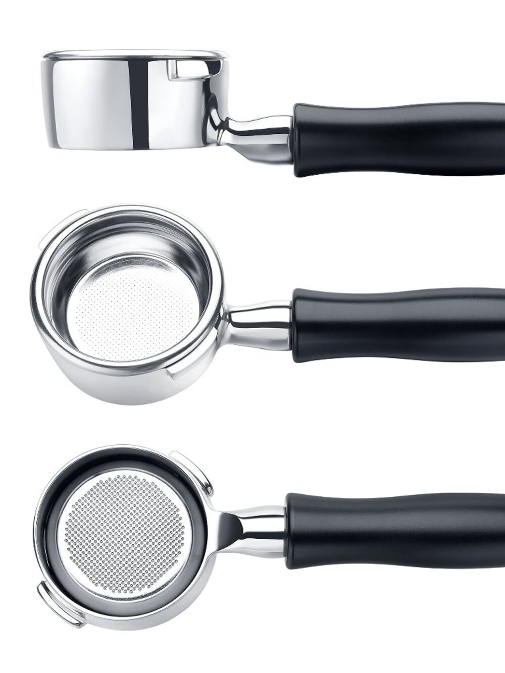 Normcore Bottomless Portafilter for Gaggia 58mm with Stainless Steel HeaD